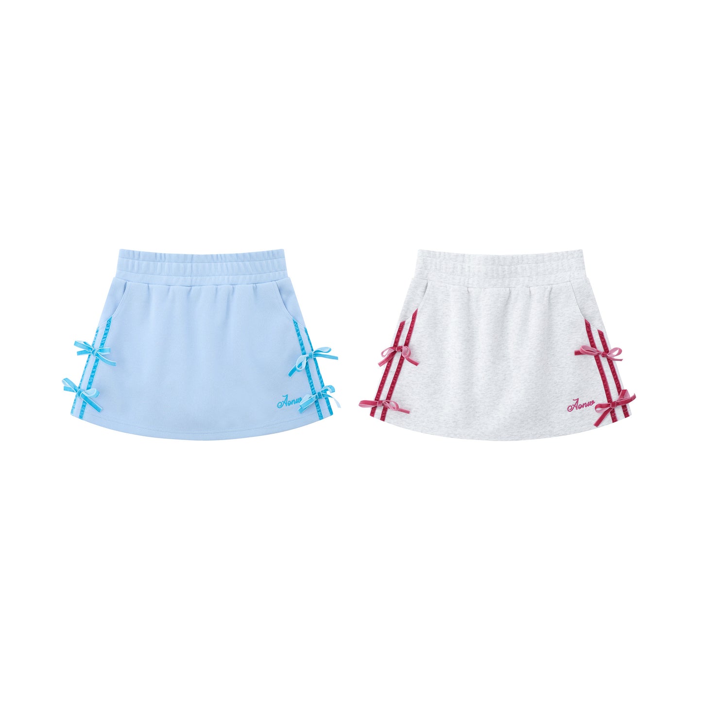 Women's Embroidered Bow Splicing Skirt