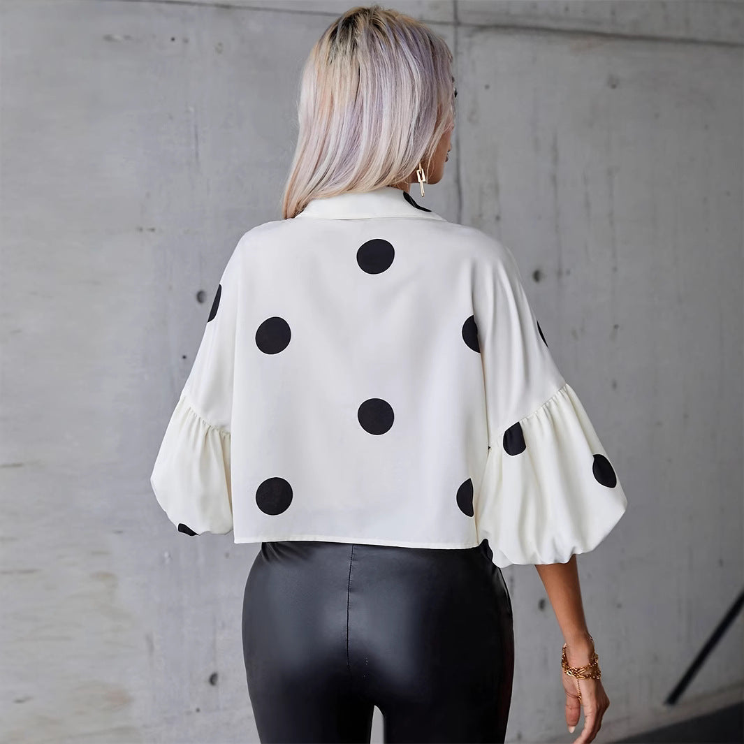 European And American New Women's Tops Fashion Elegant Shirt