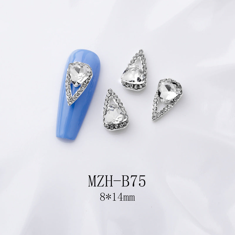 K9 Ultra-Shiny Flat-Back Rhinestones In White For Nail Art Decorations