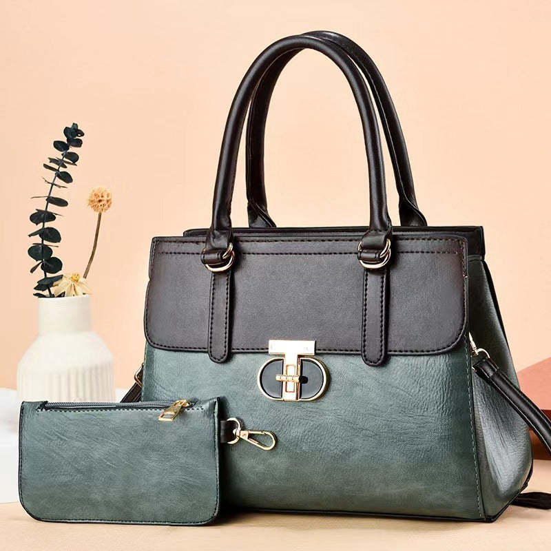 Two-piece Set Premium-feel Shoulder  Smaller Coordinating Bag