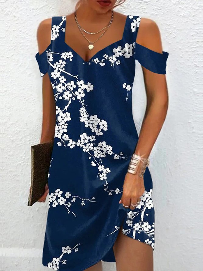 Women's Printed Slim Fitting Dress
