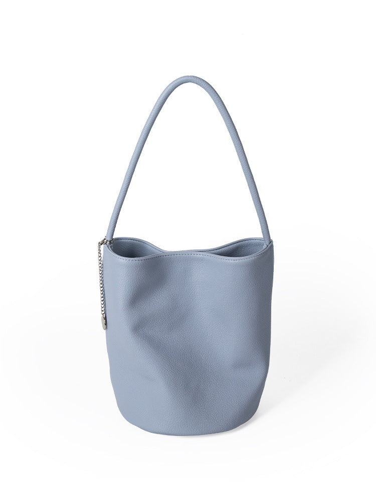 Niche Soft Leather Large Capacity Shoulder Bag Simple All-match