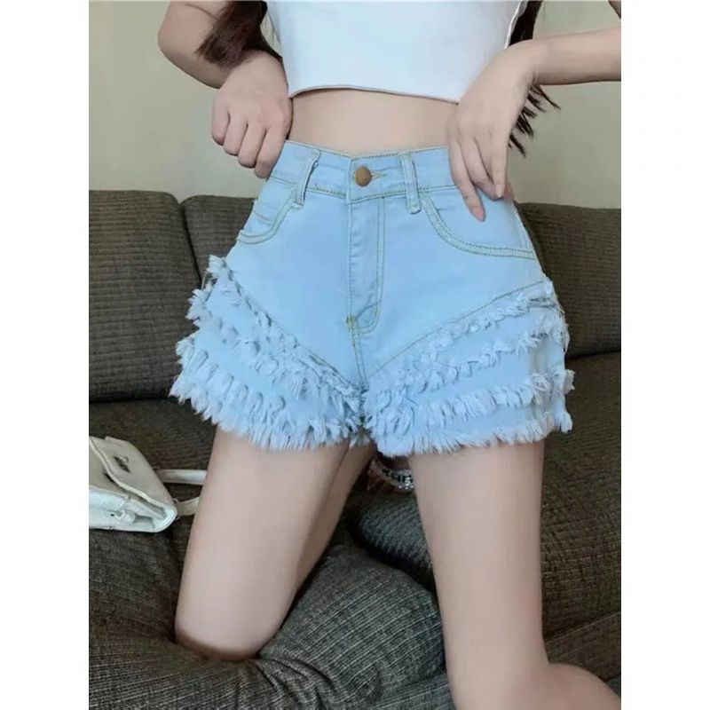 Women's Fashion High Waist Thin And Tall A-Line Shorts