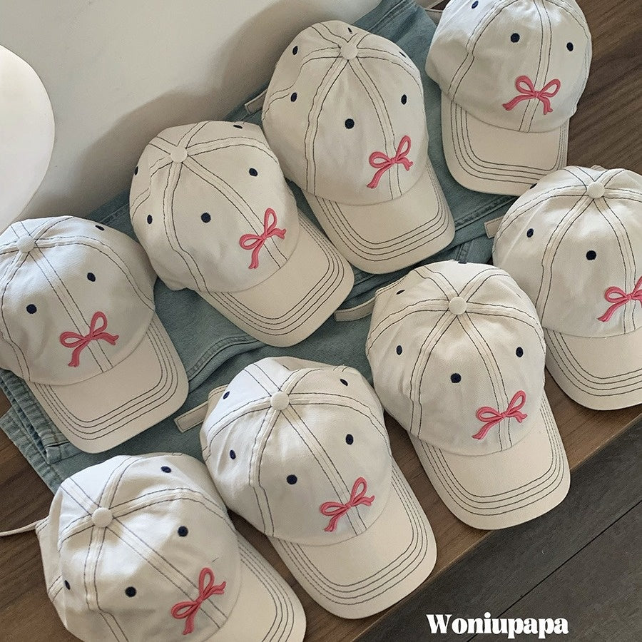 South Korea Ins Same Style Bow Baseball Cap Female