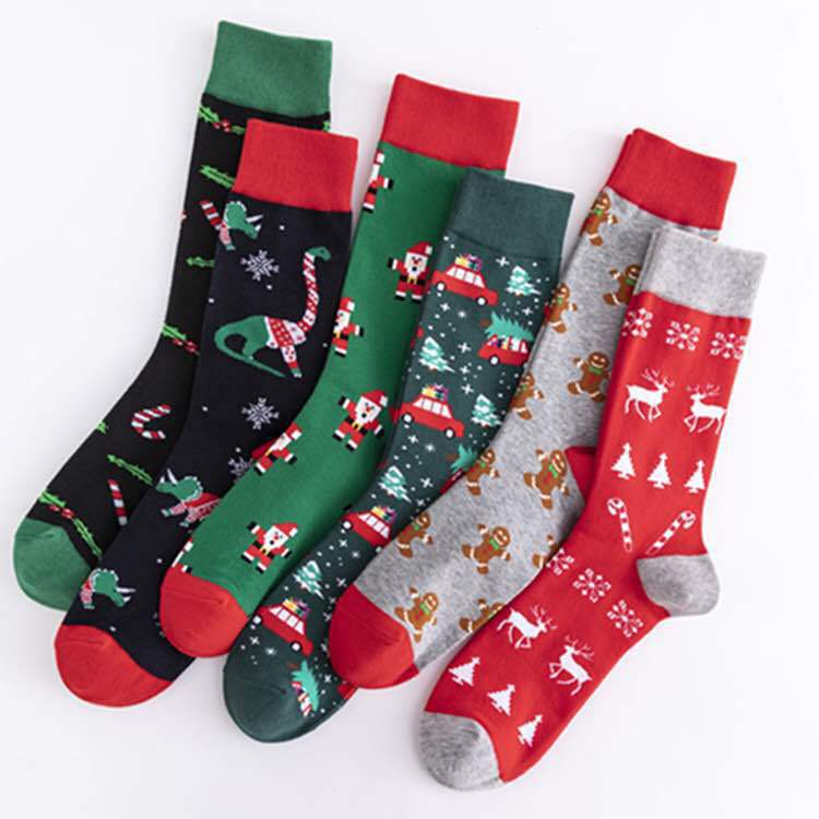 Christmas Element Casual Trend Men's Socks