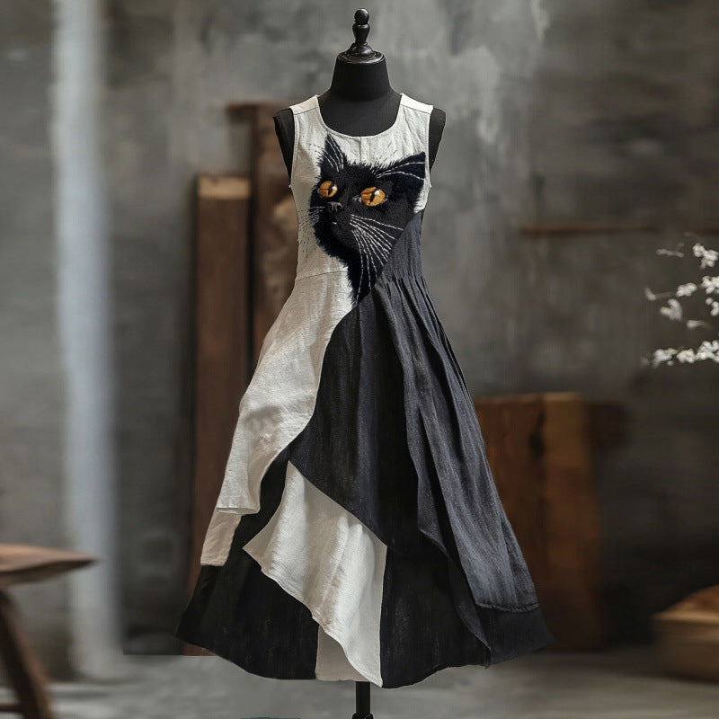 Spring Concise Commuter Artistic 3D Dress