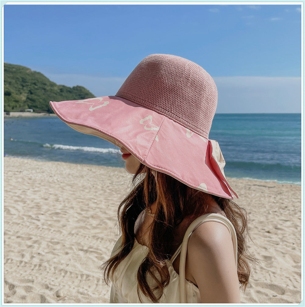 Women's Korean Style Spring And Summer Knitted Fisherman Hat