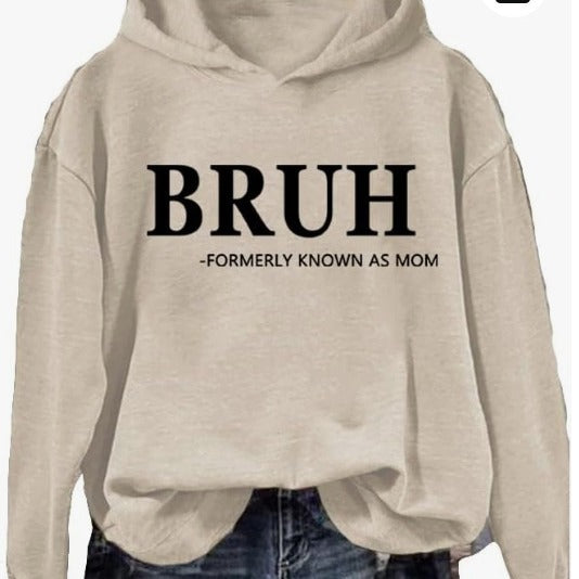 Independent Station Women's Fashion Printed Casual Hooded Long Sleeve Sweater