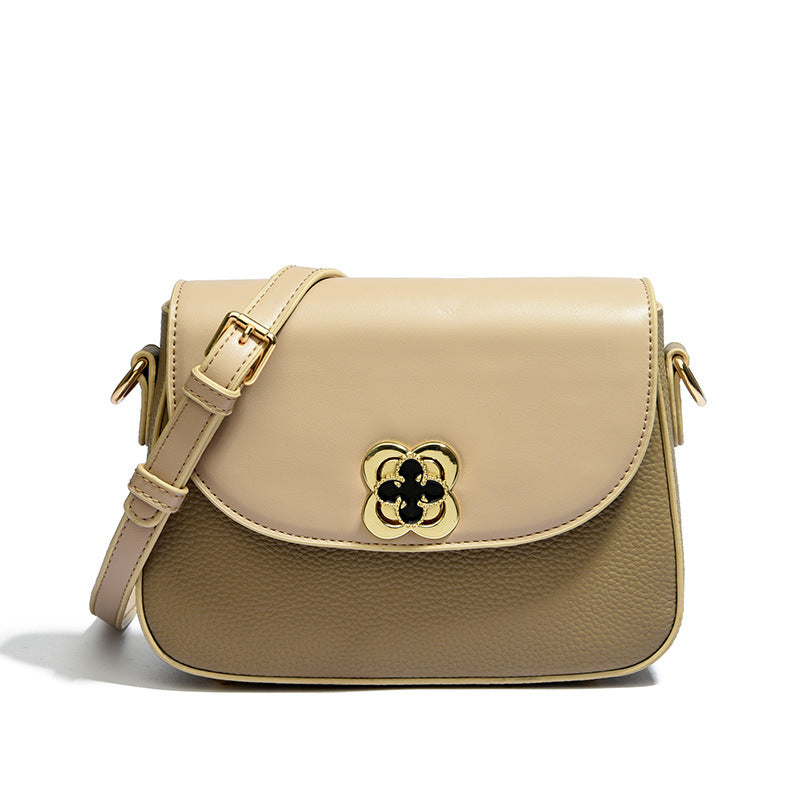 Women's All-match Simple Cowhide Messenger Bag