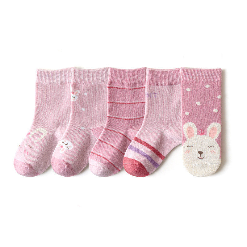 New Cartoon Rabbit Cute 1-12 Year Old Student Socks