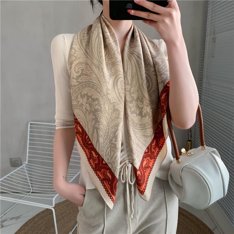 Fashion Home Color Leopard Twill Scarf