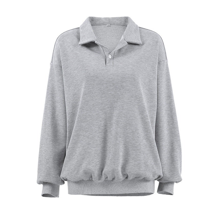 Efterår Og Vinter POLO Krave Skønhed Sweater Kvinder Striktrøje