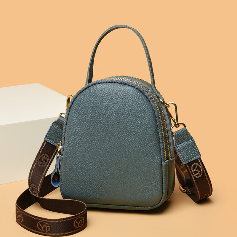 Portable Women's Cross-body Bag Light Retro Leather One-shoulder