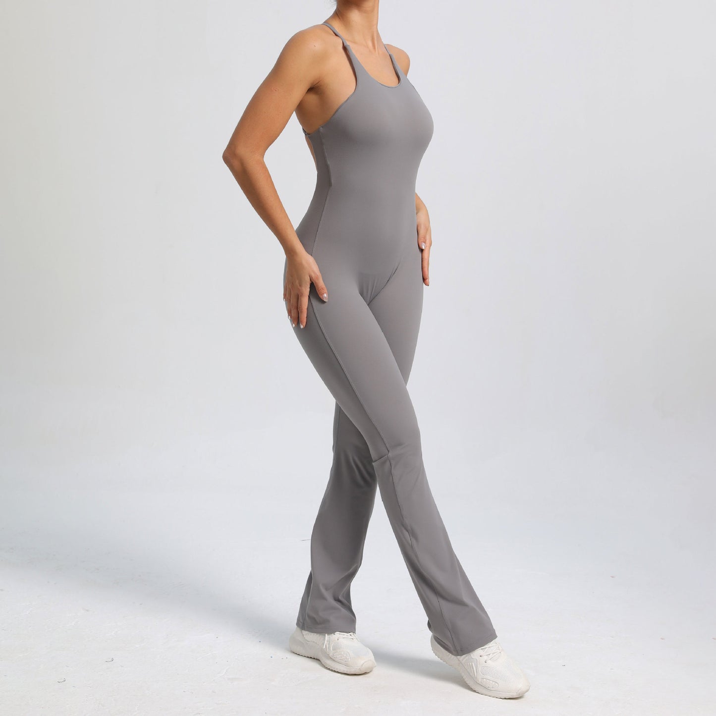 High-intensity Sports Adjustable Shoulder Strap Slightly Tight Yoga Jumpsuit