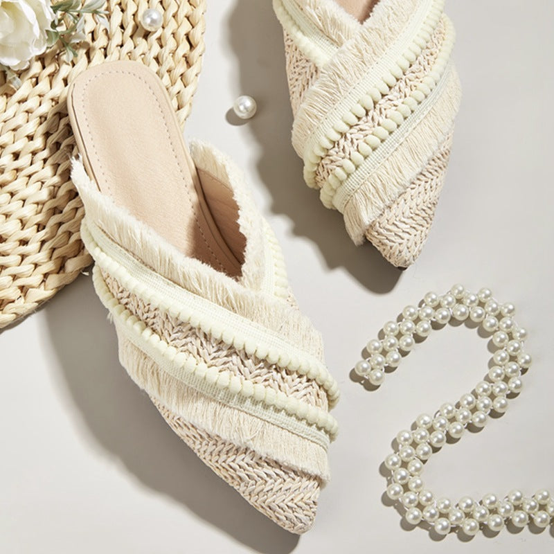 Women's Fashion Casual Simple Solid Color Slippers