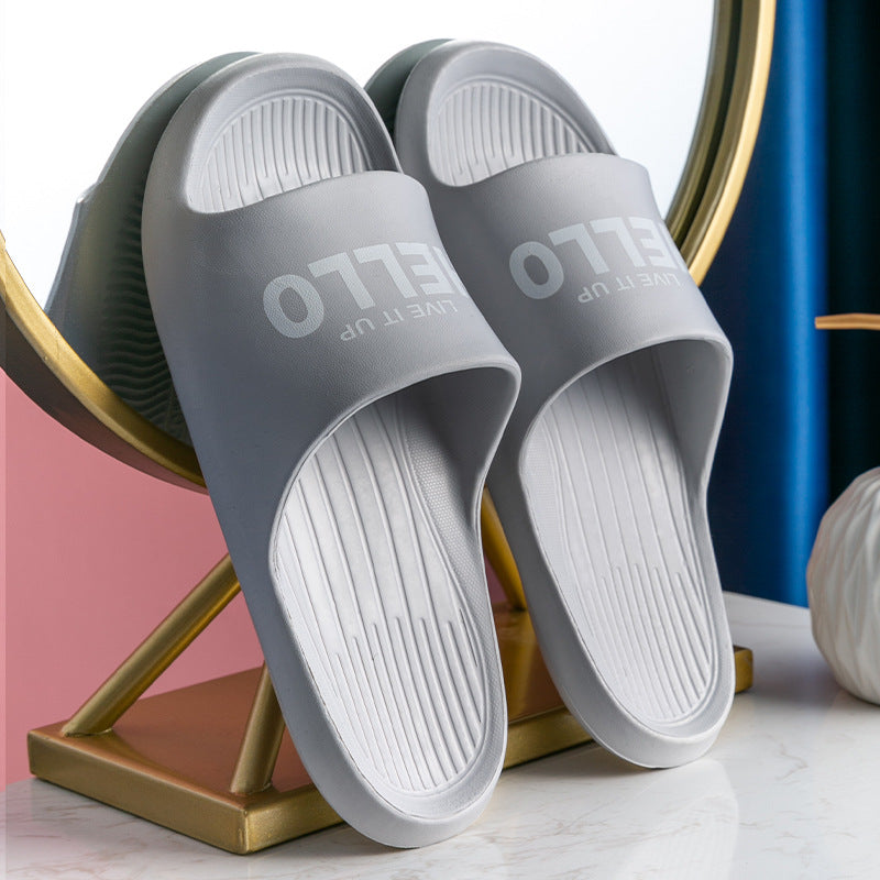 Home Slippers Couple Indoor Non Slip Soft Bottom Sandals And Slippers