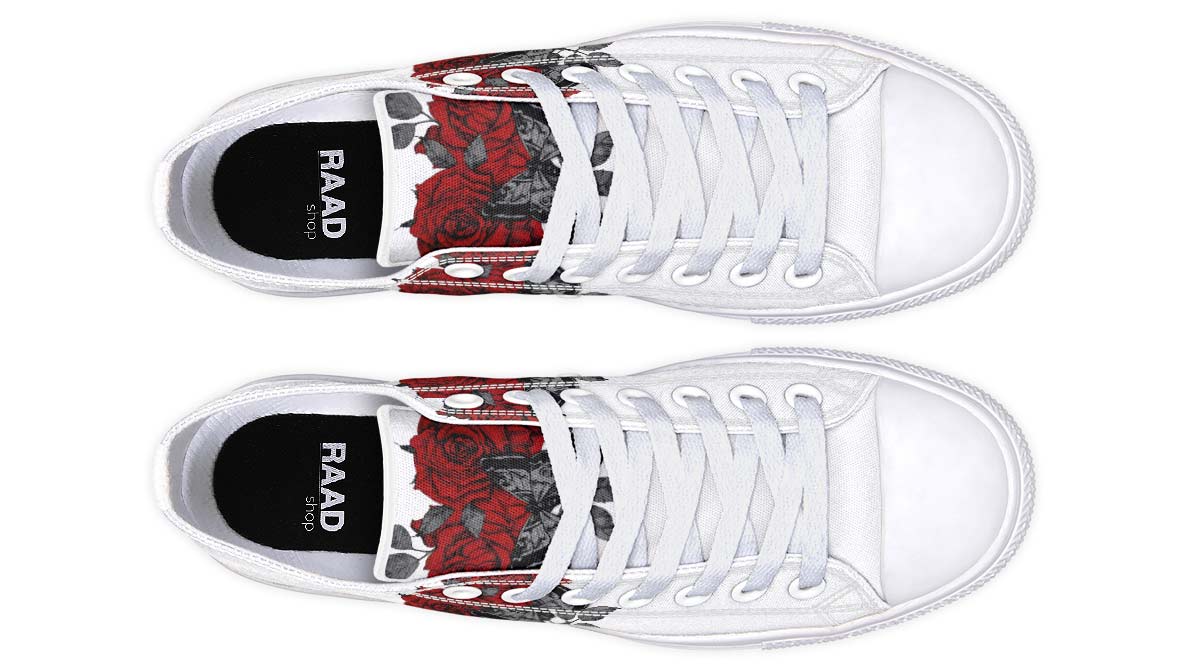 Fashion Print Couple Low-Top Canvas Shoes