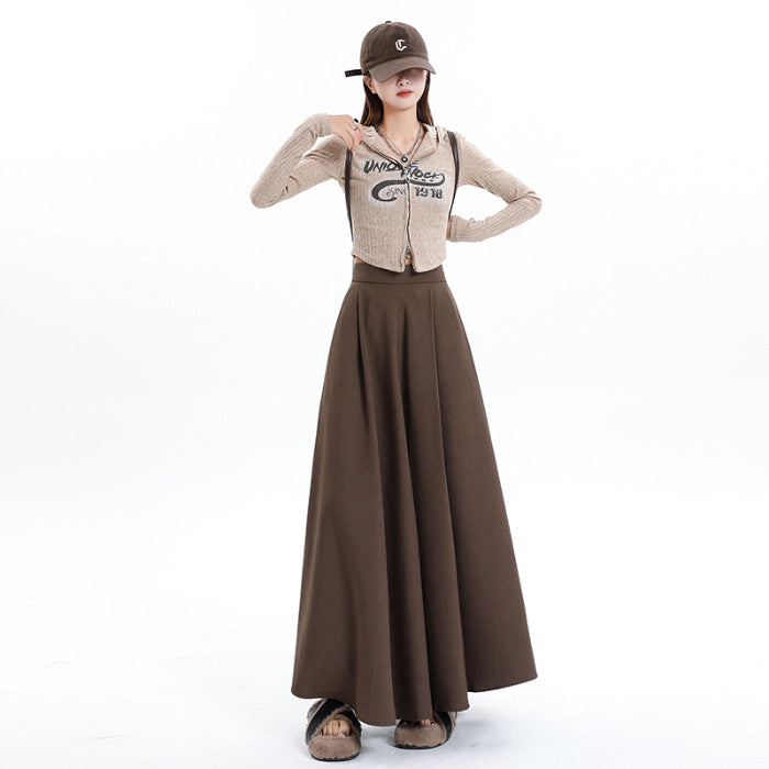 Autumn And Winter High Waist Slimming Skirt