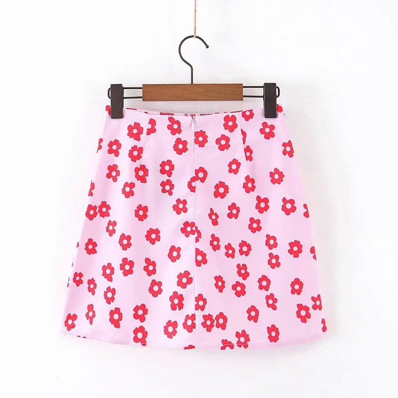 A-line short skirt
