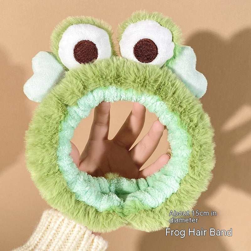 Plush Frog Headband Autumn And Winter