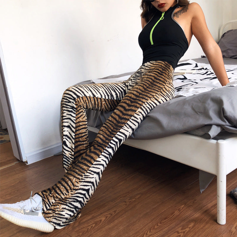 Fashion Personality Tiger Horn Women's Sweat Pants