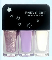Three-in-one DIY No-bake Tearable Sequined Nail Polish Set