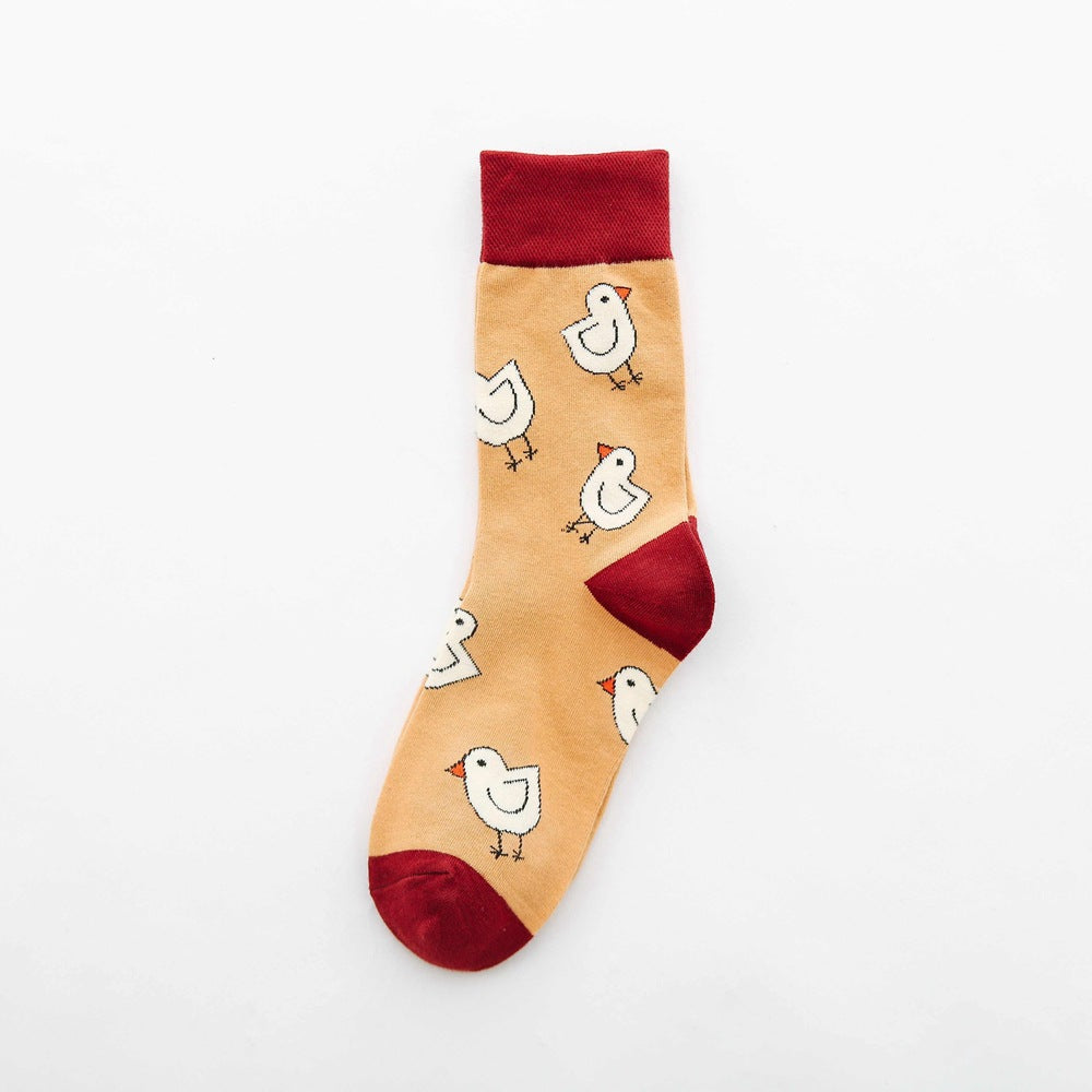 Fruit tube women's socks Jacquard cartoon Japanese women's socks