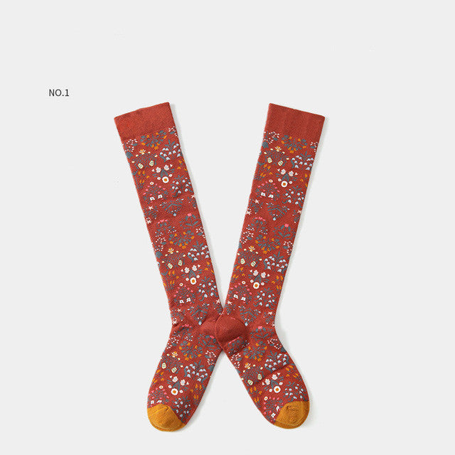 Net Red Socks Street Skateboard Sesame Jacquard European Style