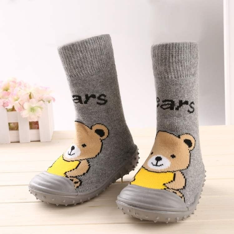 Thickened Non-slip Waterproof Floor Socks With Rubber Soles For Babies