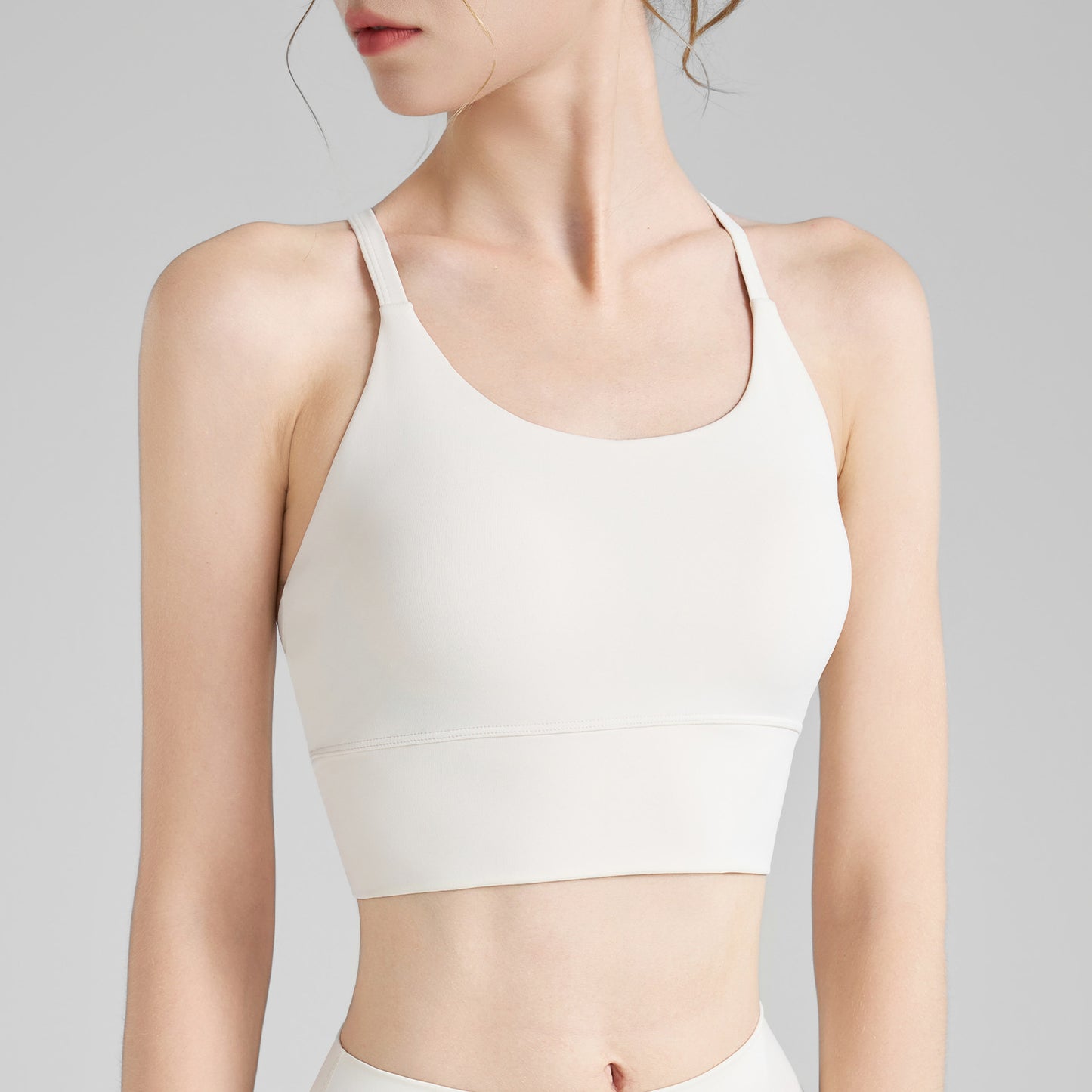 Drip Back Beauty Sports Fixed Cup Anti-shock Thin Strap Yoga Top
