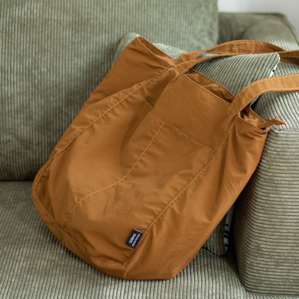 Vandtæt Nylon Casual Skuldertaske Dame Designfølelse