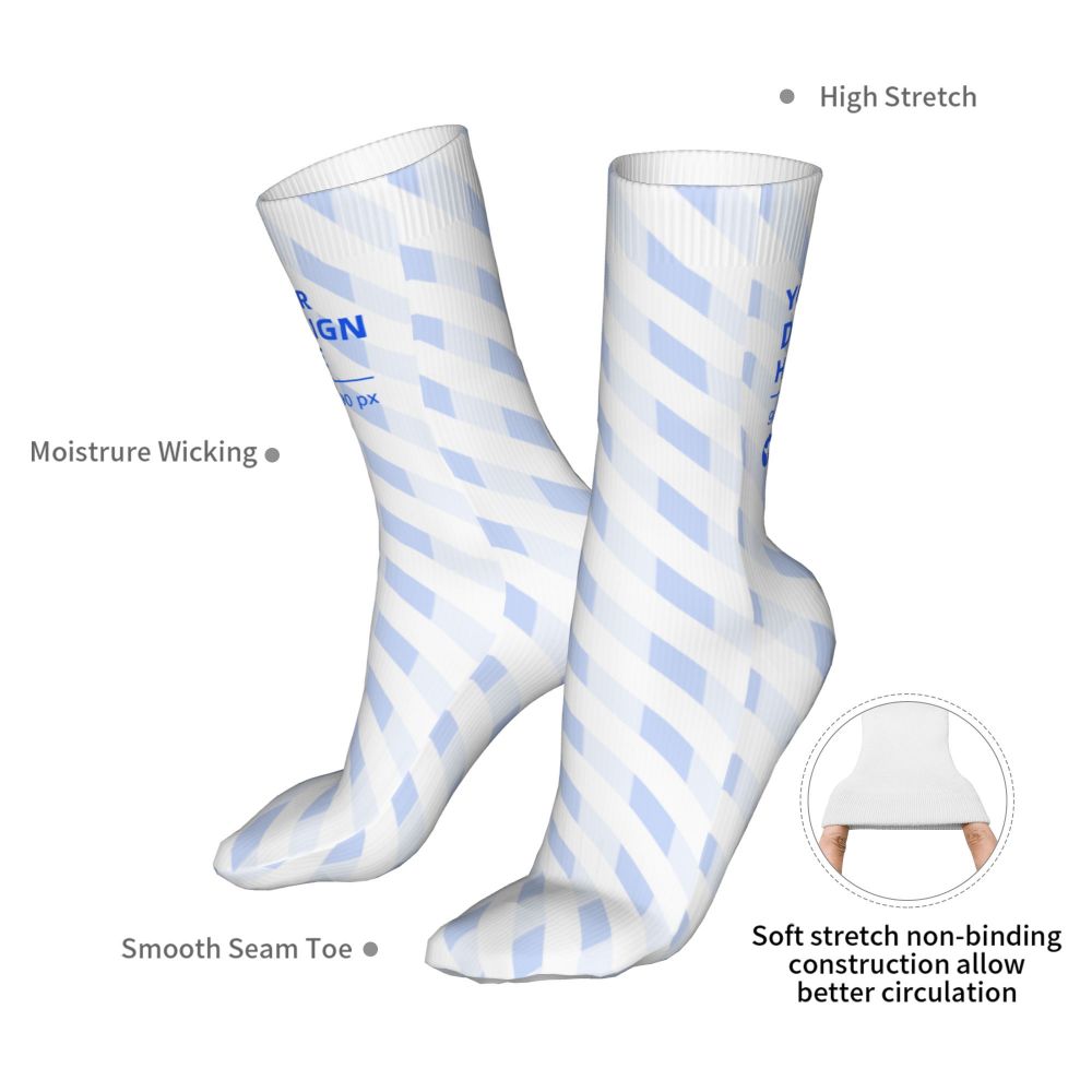 Heelless Casual Lightweight Wear Socks 16in