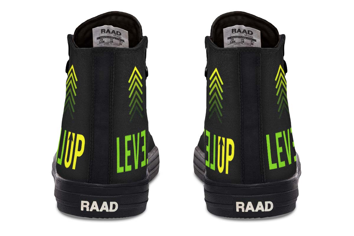 Men's And Women's Fashion Color Printing High-top Canvas Shoes