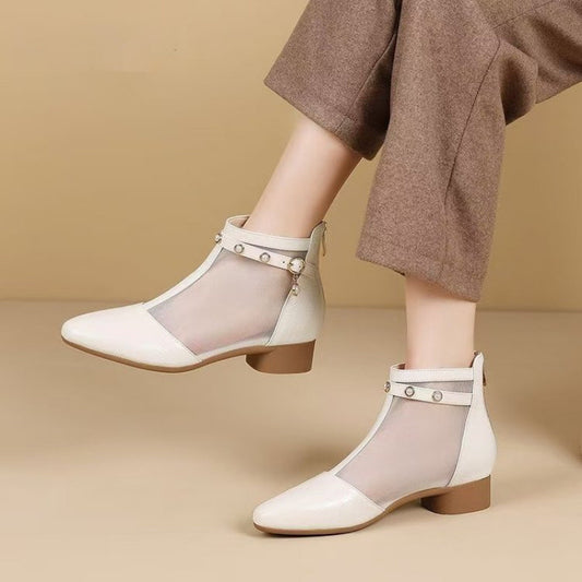 Single Boots Soft Bottom Not Tired Feet Mesh Boots For Women