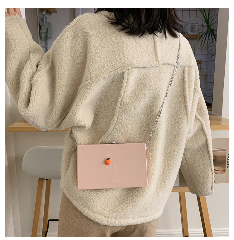 Versatile Messenger Bag Chain Box Small Square Bag