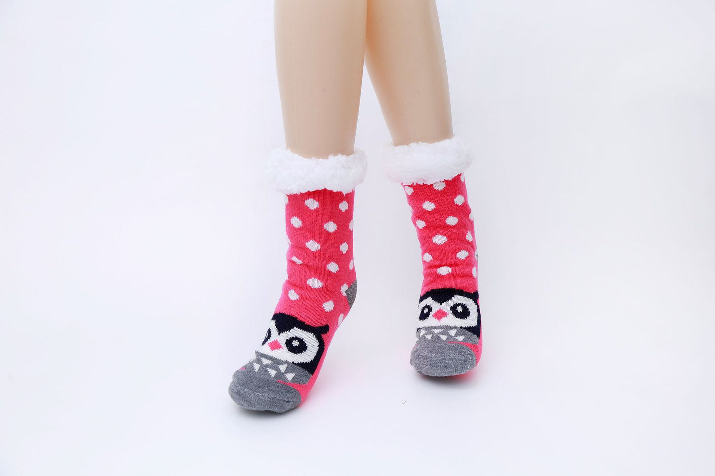 Animal Series Snow Indoor Non-slip Thickened Pair Socks Lamb Wool Warm