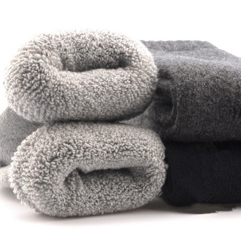 Wool Socks Thickened And Plush Warm Terry Middle Cylinder
