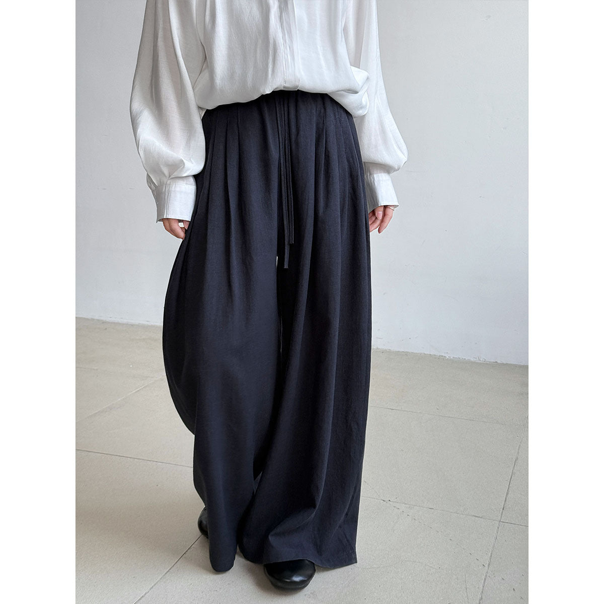 Versatile Casual Slim-fit Wide Leg Pants