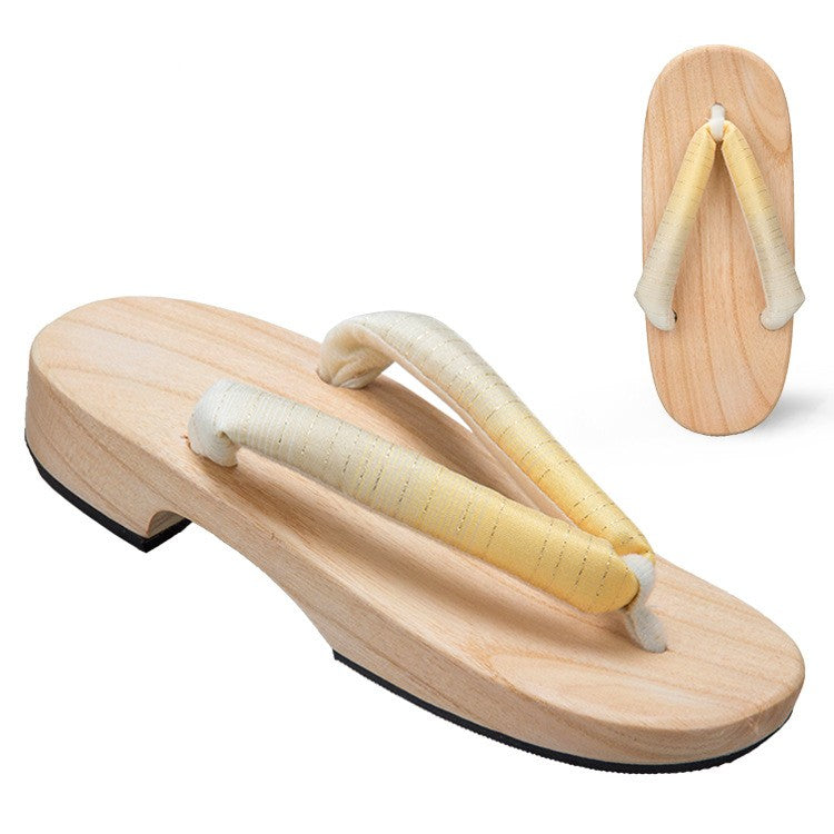 Gradient Solid Color Thick Heel Daily Slippers Clogs