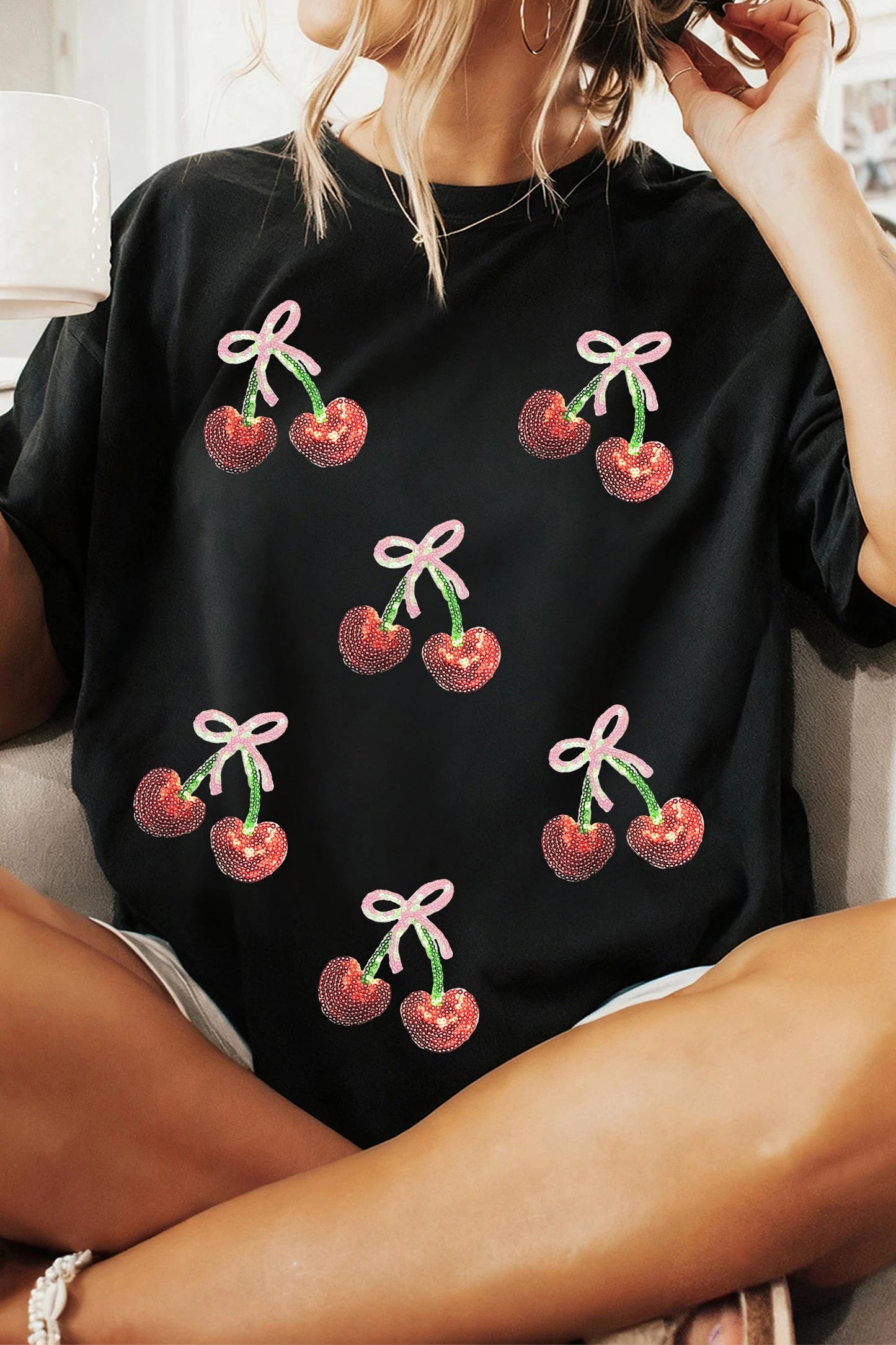 Women's Casual Printed Loose Short Sleeve