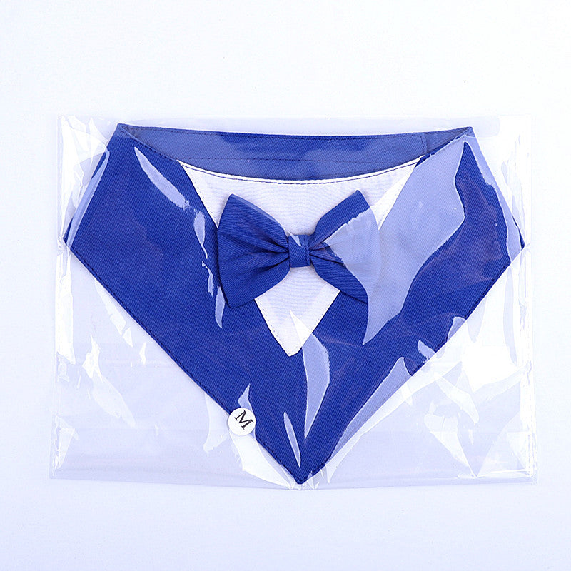 Pet's Saliva Towel Velcro Triangle