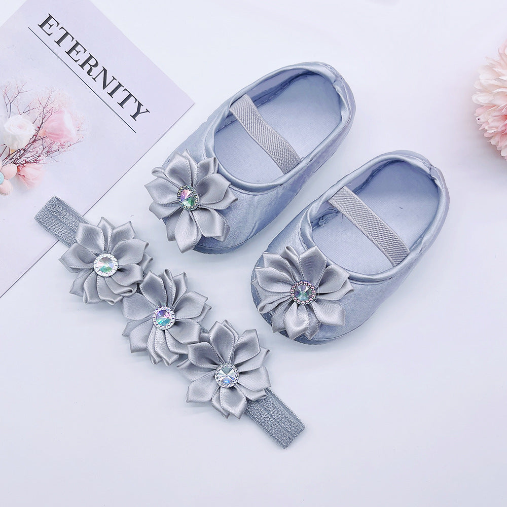 Spring And Autumn New Baby Princess Shoes 0-1 Years Old Baby Shoes Cloth Bottom Pumps 3-5-8-9-10 Months Toddler Shoes