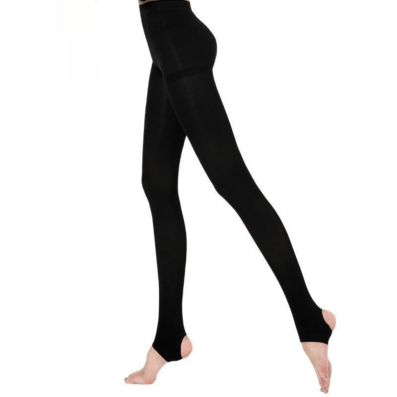Anti-Laddering Velvet 120D Footed Tights For Women