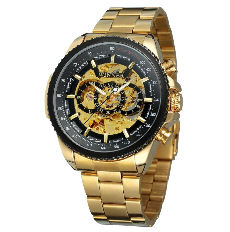 Hollow gold steel strip