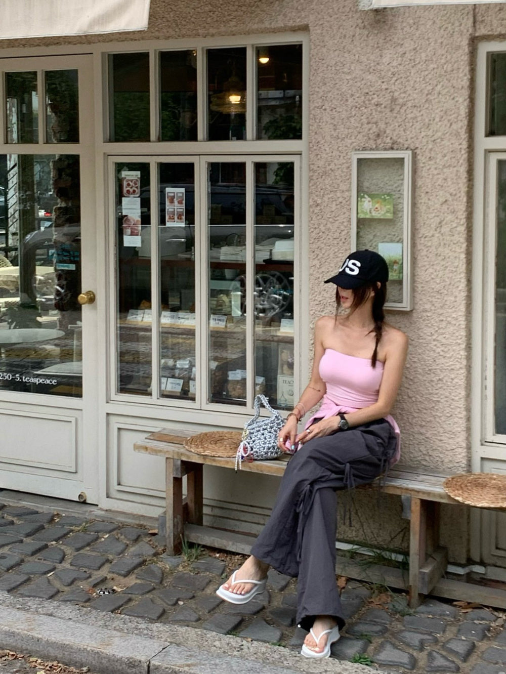 Women's Casual Side Strap Leisure Cargo Trousers