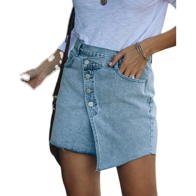 European And American Style Irregular Skirt