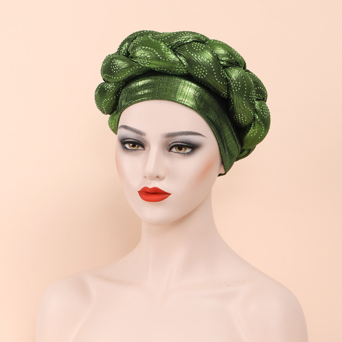 Beauty Strip Hot Drill Thick Braid Hat