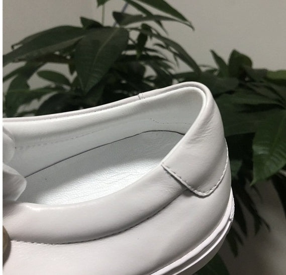 Genuine leather women's sneakers