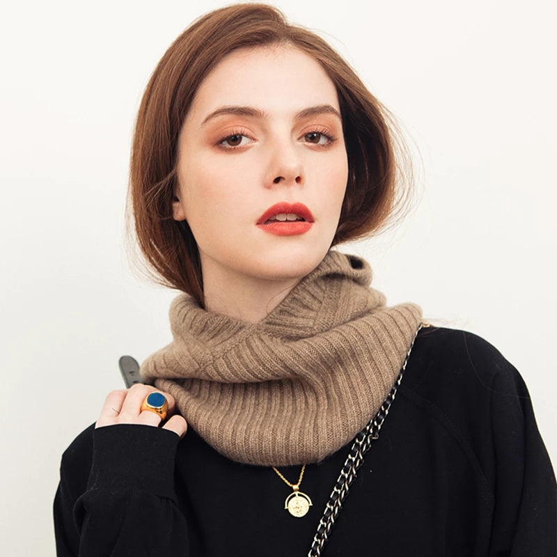 Thickened Warm Knitting Headgear Hat For Cervical Spine Protection