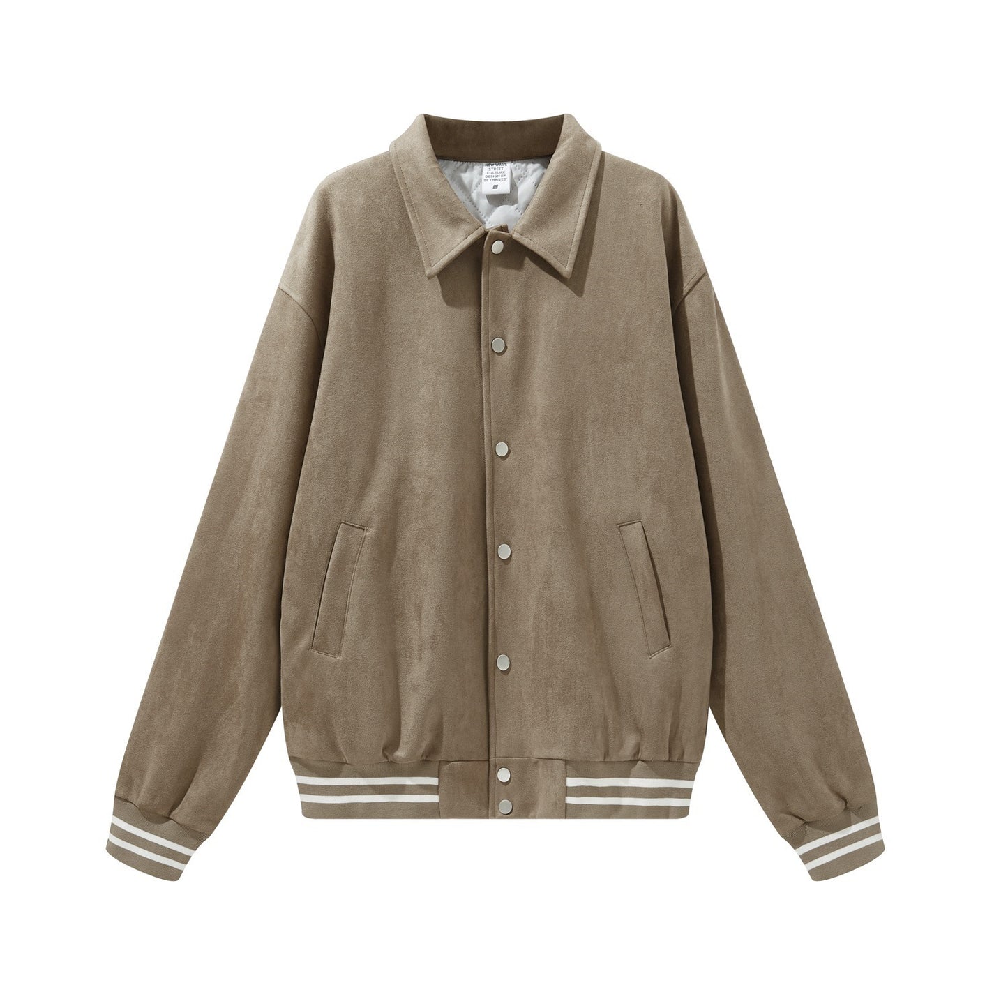American Suede Lapel Jacket Bomber